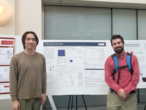 Evan Li at the research-poster session